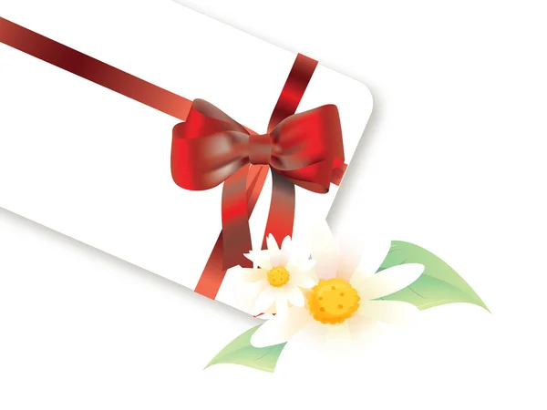 Gift with camomiles — Stock Photo, Image