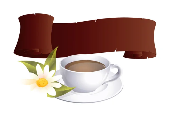 Kawa transparent wstążka — Zdjęcie stockowe