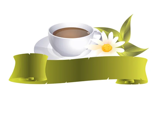 Banner de café con cinta — Foto de Stock