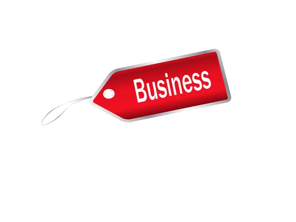 Red business tag — Stock Photo, Image