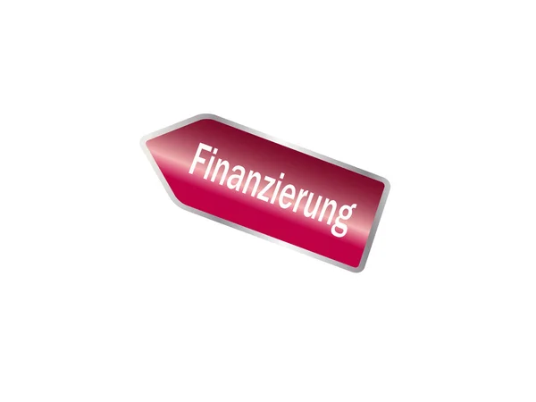 与 finanzierung 的标志标签 — 图库照片