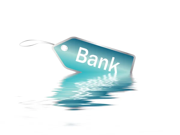Банковская бирка — стоковое фото
