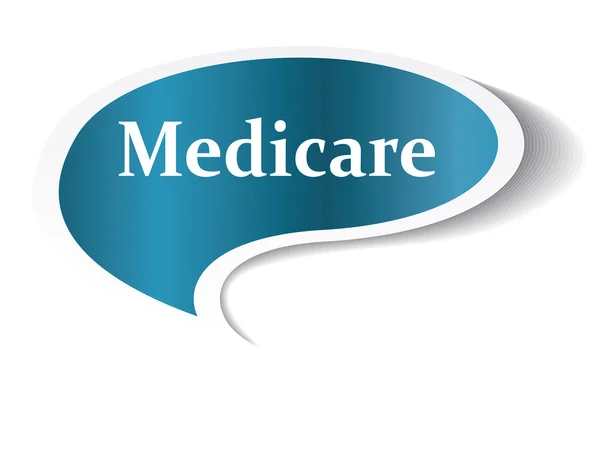 Medicare speech bubble — Stock Photo, Image