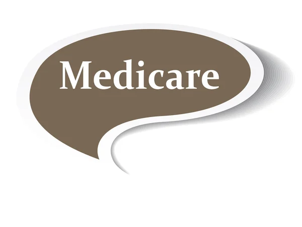 Bolha de fala Medicare — Fotografia de Stock
