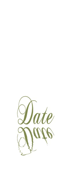 Date card — Stock Photo, Image