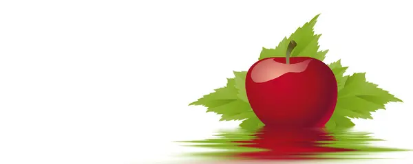 Red apple background — Stock Photo, Image