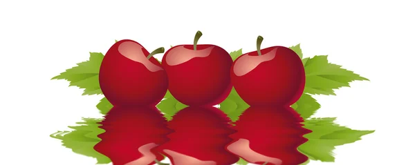 Roter Apfel Hintergrund — Stockfoto