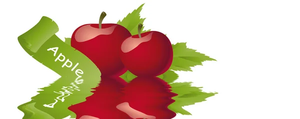 Kırmızı elma arka plan — Stok fotoğraf
