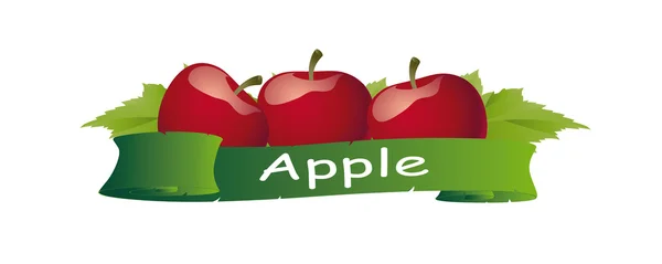 Rött äpple bakgrund — Stockfoto