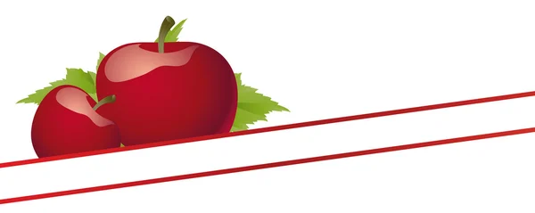 Rött äpple bakgrund — Stockfoto