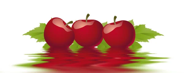 Roter Apfel Hintergrund — Stockfoto