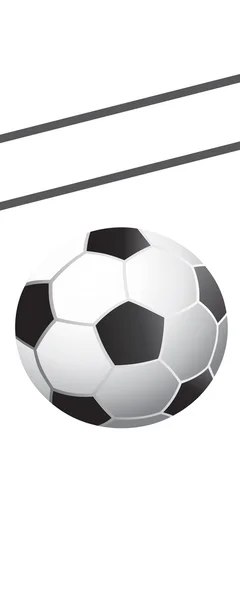 Pallone da calcio su bianco — Foto Stock