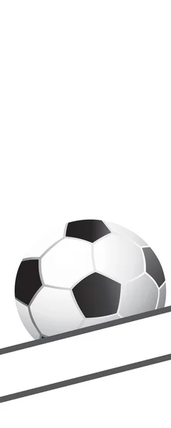 Μπάλα ποδοσφαίρου σε λευκό — Φωτογραφία Αρχείου