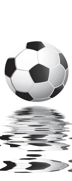 Fußball auf weiß — Stockfoto