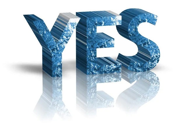 Yes sign — Stock Photo, Image