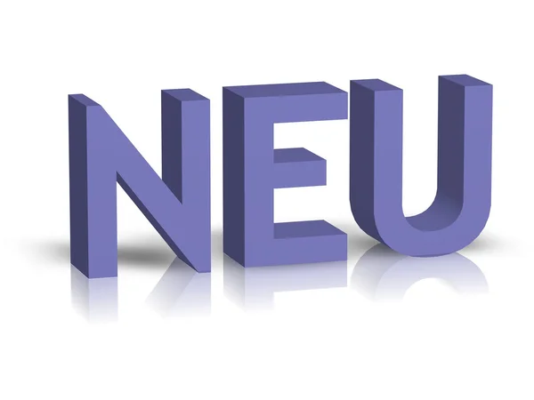 NEU sign — Stock Photo, Image