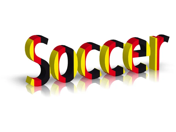 Soccer word — Stock Photo, Image