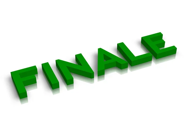 Finale word — Stock Photo, Image