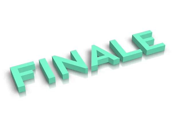 Finale word — Stock Photo, Image