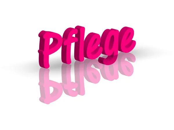 Pflege word — Stock Photo, Image