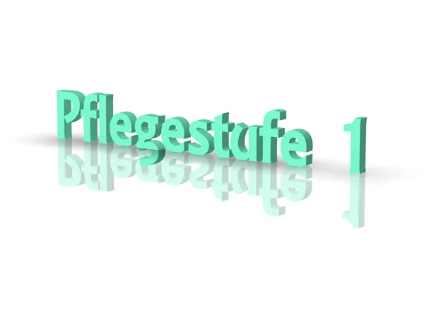 Pflegestufe 1 — Stok fotoğraf