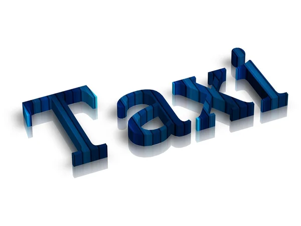 Taxi szó — Stock Fotó