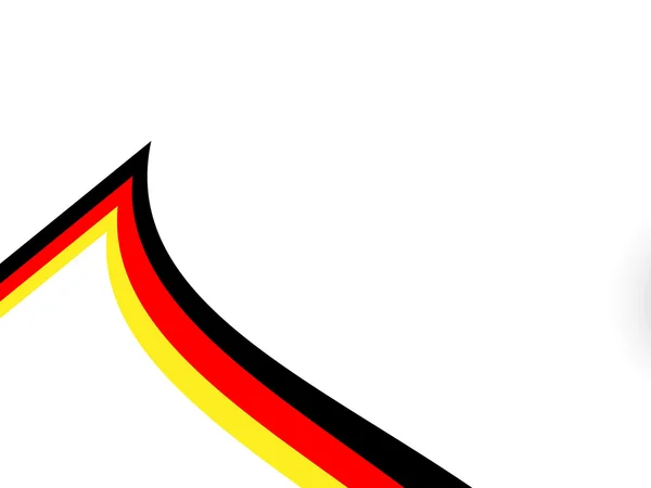 Germania bandiera, linee astratte — Foto Stock