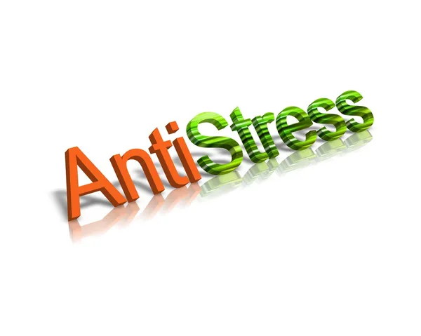 Anti-stress 3d words — Stock Photo, Image