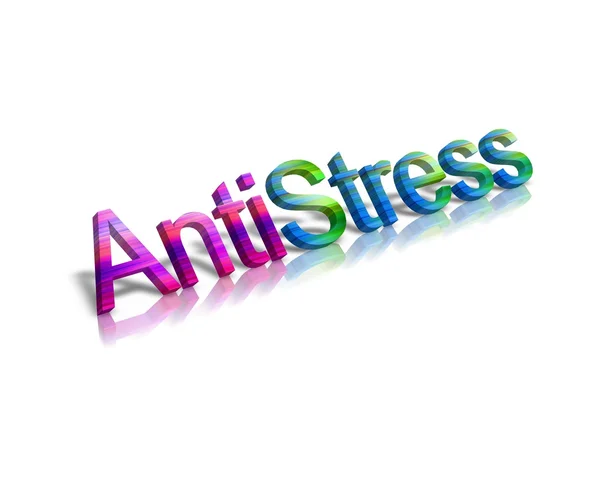 Anti-estrés 3d palabras — Foto de Stock