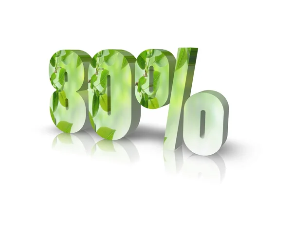 Percentage teken — Stockfoto