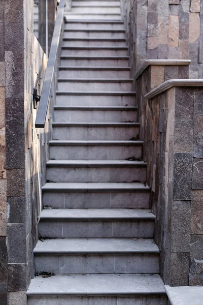 Stone Stairs Open Garden Masonry Cement Mortar Garden Stairs — Stockfoto