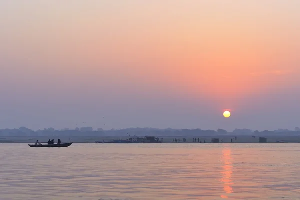 Nascer do sol em Varanasi — Fotografia de Stock