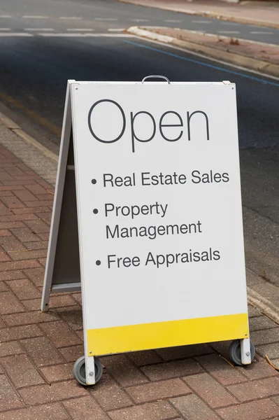 Real Estate Sandwich board — Stock Photo, Image