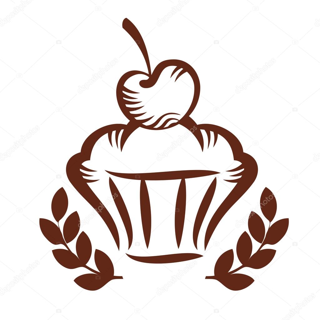 Cookie with cherry on top logo