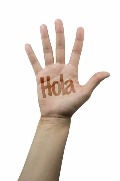 Hello hand — Stock Photo, Image