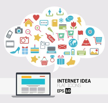 İnternet fikir konsept tasarımı