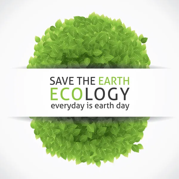 Selamatkan Bumi Kami - Stok Vektor
