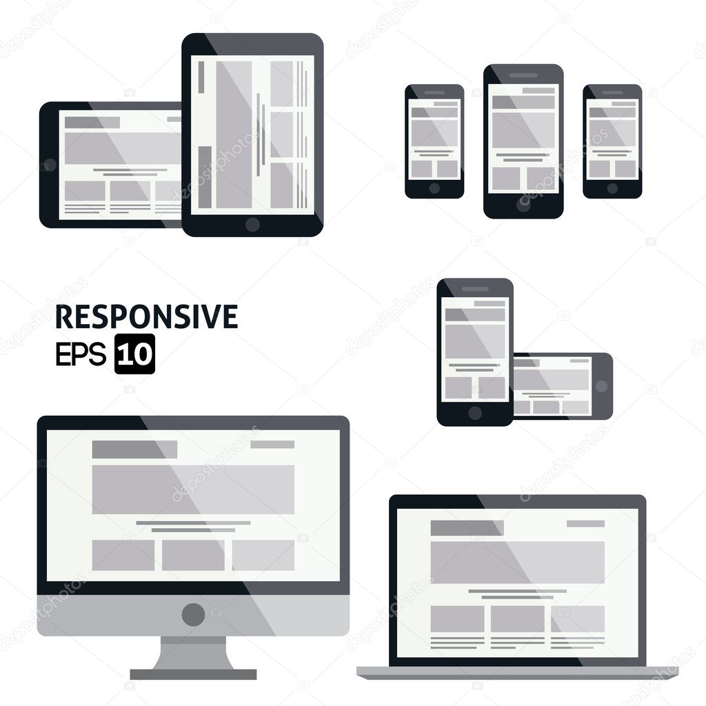 Responsive Web Design - Glossy Icon