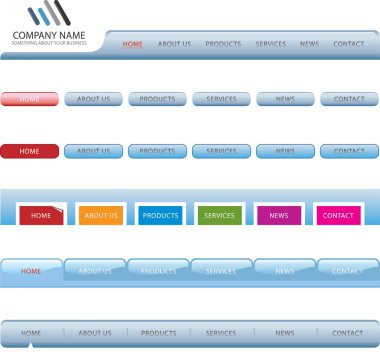 Web sitesinin gezinti şablonları