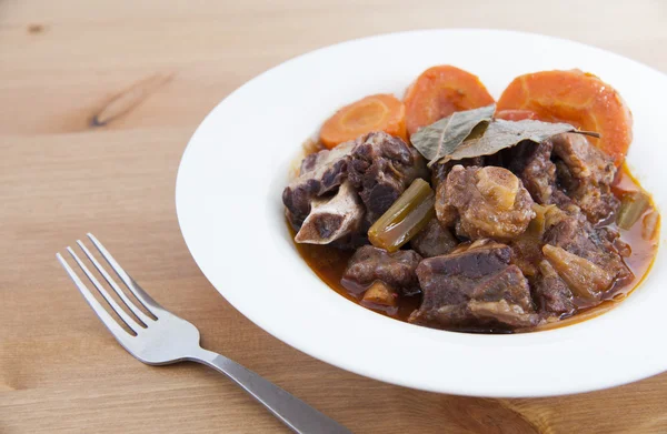 Delicious Oxtail Stew (with red wine) — Stock Photo, Image