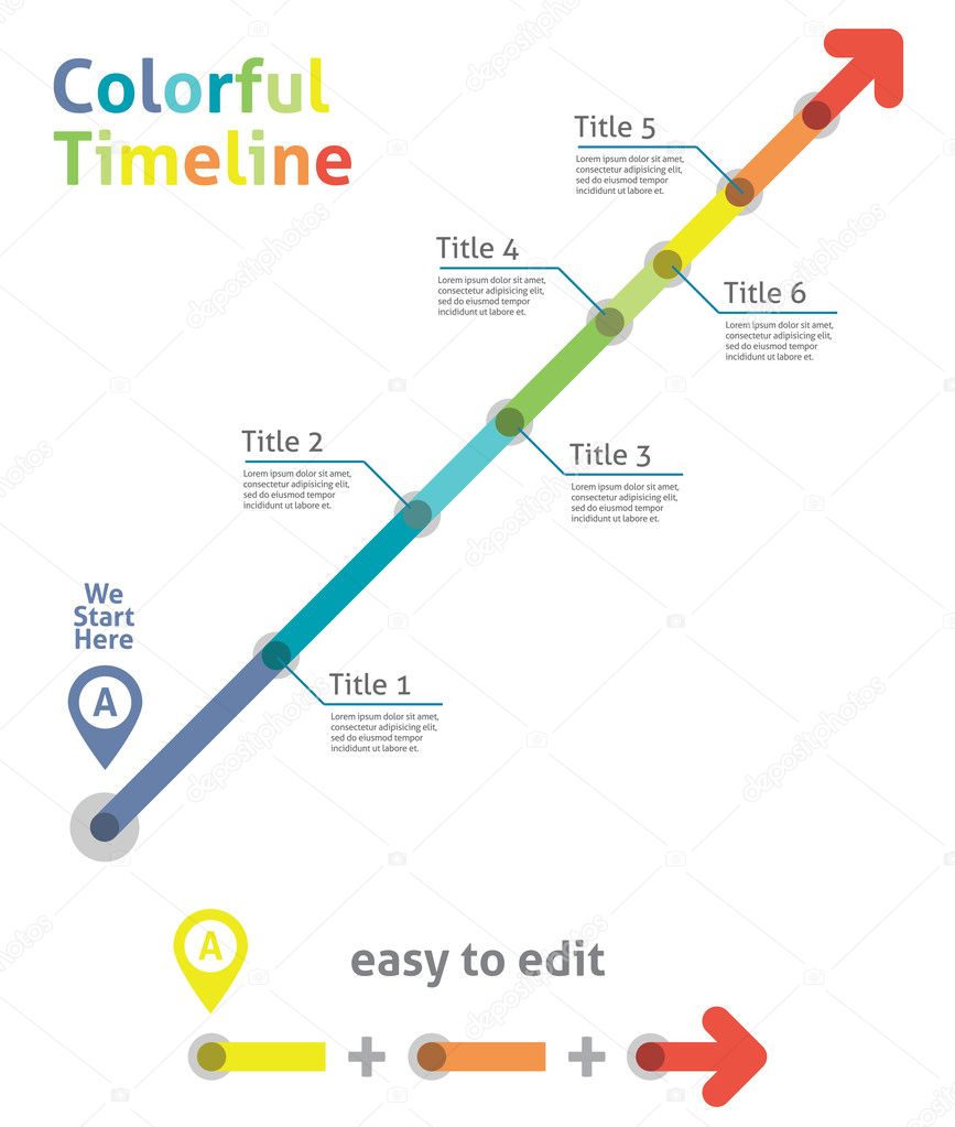 Timeline arrow