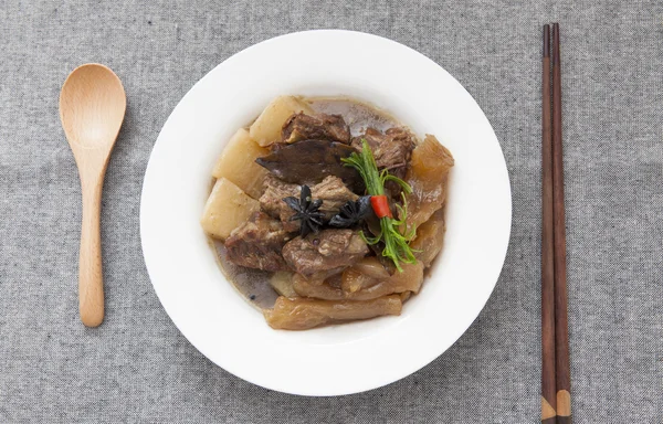 Chinese cuisine, beef stew and beef tendon — Stock Photo, Image