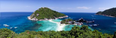 adanın koh Tao görüş noktasından panoramik çekim