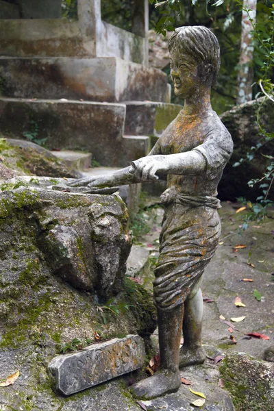 Skulptur Dorfbewohner. — Stockfoto