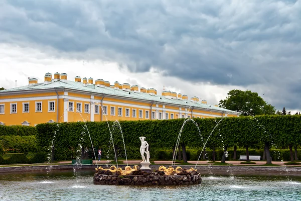 Jardins superiores de Peterhof . — Fotografia de Stock