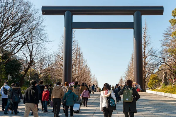 องช โยดะ โตเก มกราคม 2020 ประต ทางเข าศาลเจ ายาส — ภาพถ่ายสต็อก