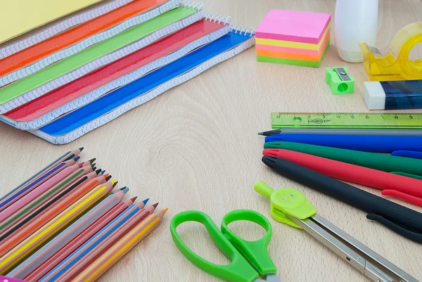 School supplies for back to school — Stock Photo, Image