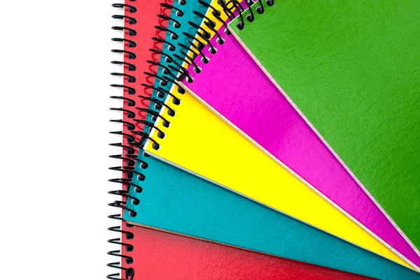 Cuadernos en espiral de colores — Foto de Stock