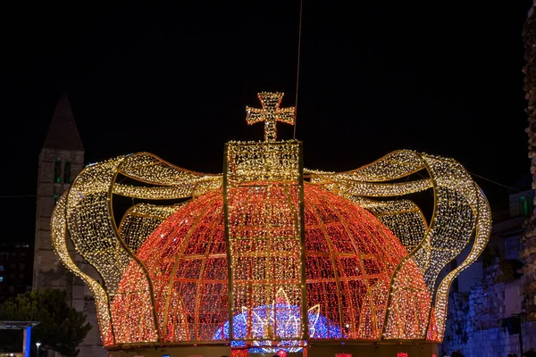 Christmas Decoration City Valladolid Spain — Stock Photo, Image