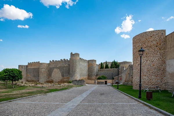 Château Médiéval Ville Fortifiée Uruena Dans Province Valladolid Espagne Livre — Photo
